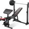 900LBS Weight Bench Set with Squat Rack Preacher Curl Weight Bench with Leg Extension Bench Press Set Workout Bench for Home Gym Full Body Workout